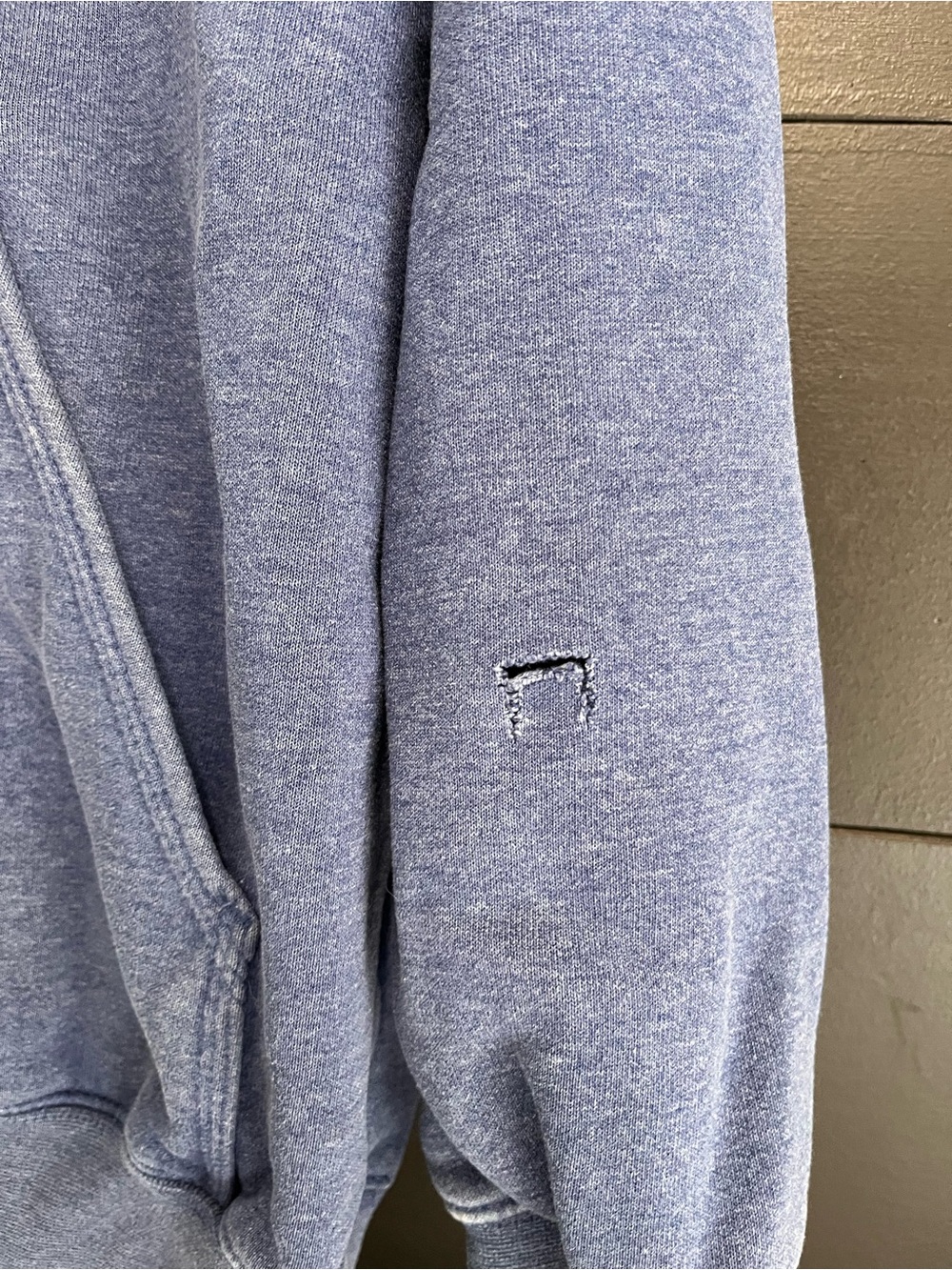 CARHARTT Loose Fit Navy Distressed Pullover Hoodie Sweatshirt Unisex Adult L GUC - Picture 2 of 7